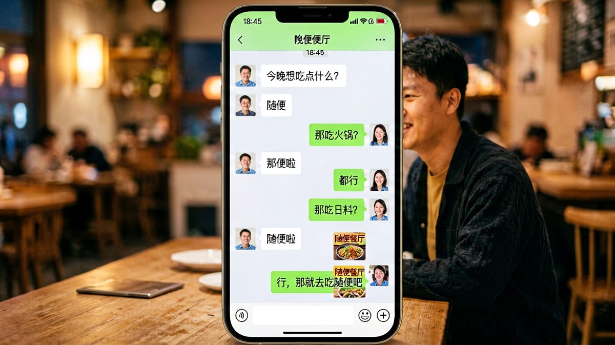 情侣经典难题'随便'的终极反击