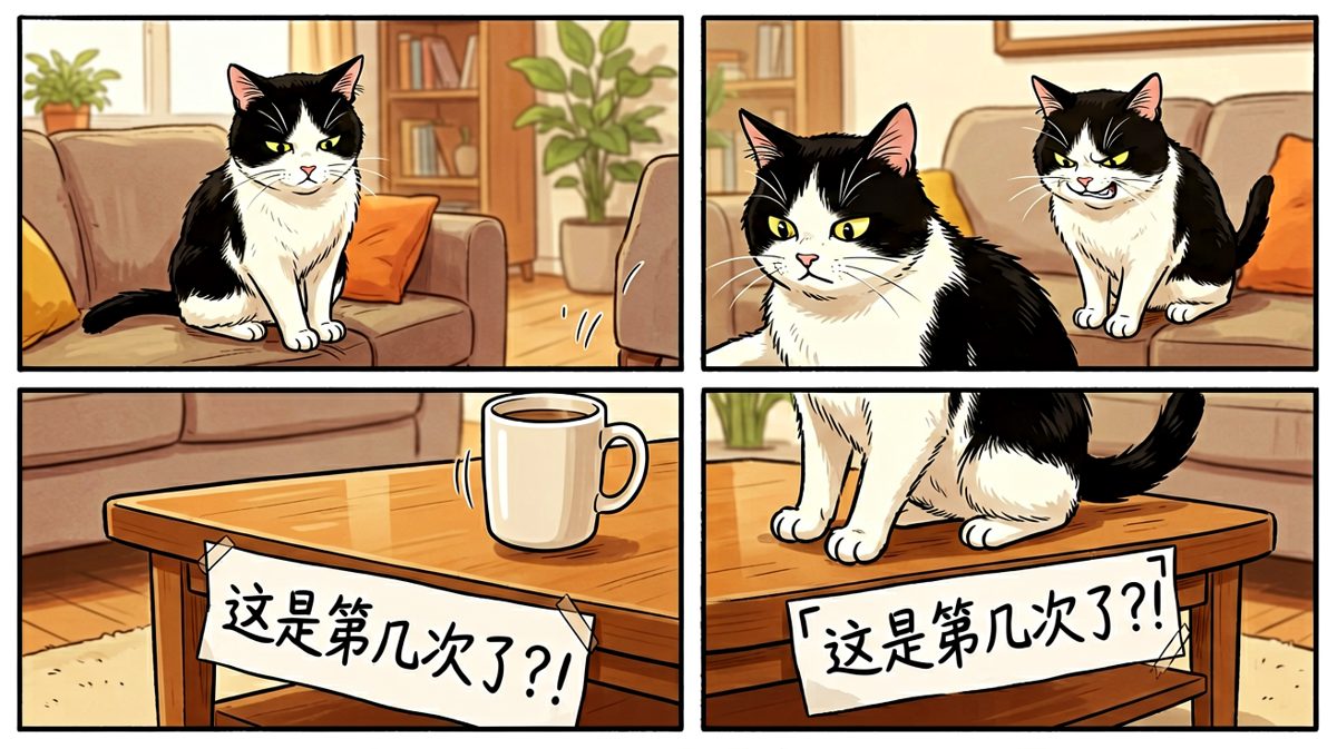 猫咪：杯子无罪，是我的手有自己的想法