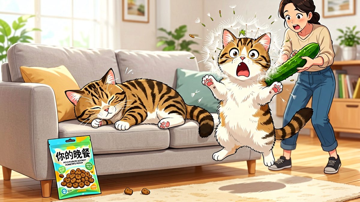 猫咪：有蛇！！！救命啊啊啊——