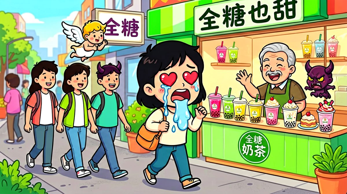 路过奶茶店，Flag开始晃动