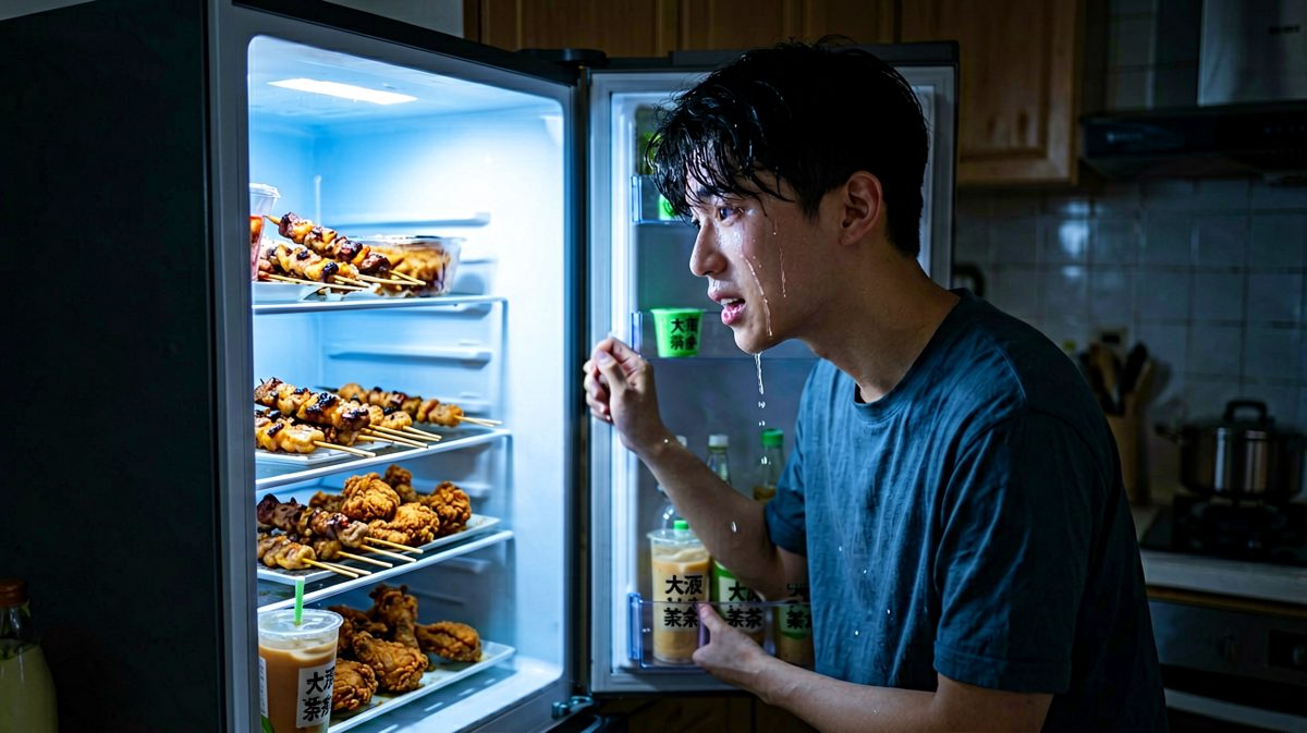 深夜饿醒，冰箱里的诱惑在召唤……