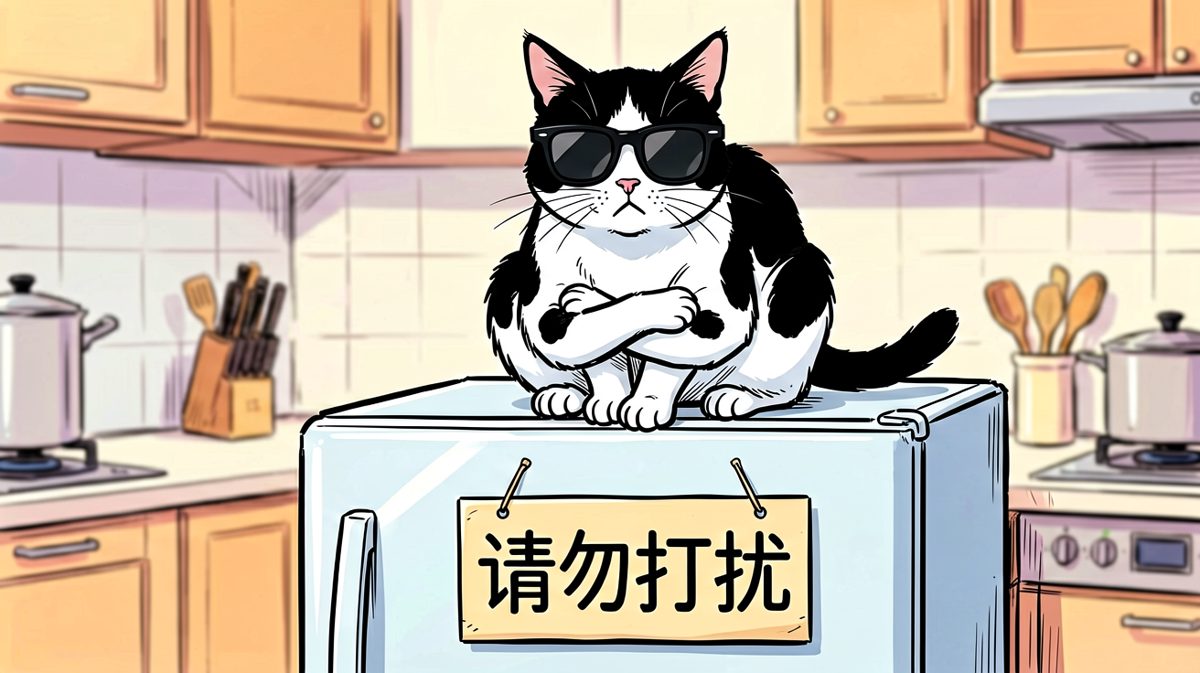 奶牛猫：本王在此，凡人勿扰！