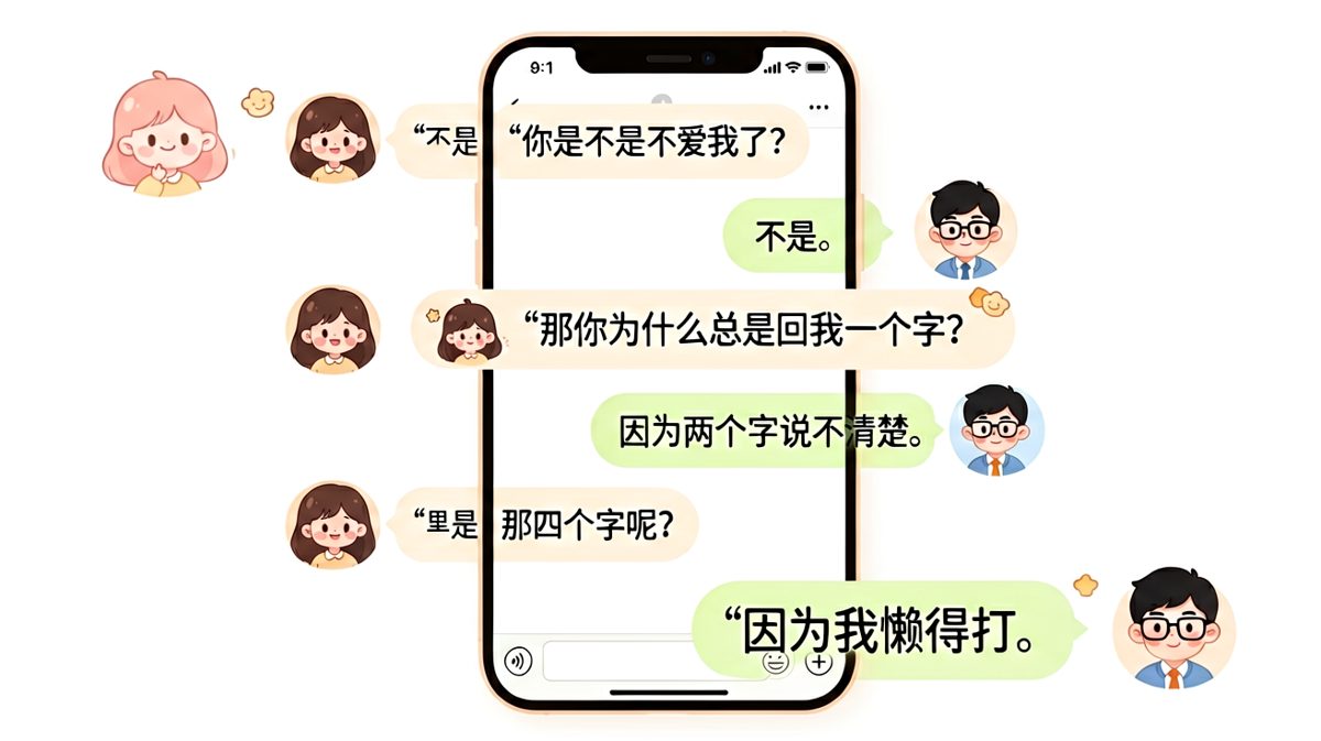 一个字男友的经典敷衍连环套路