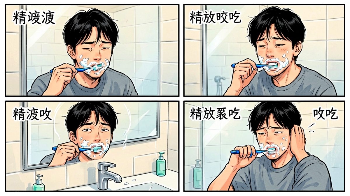 人到了，但灵魂还在床上。