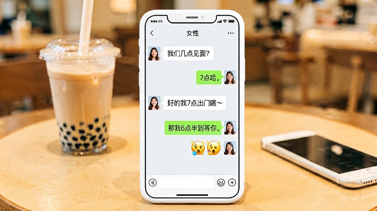 说好7点见面，结果对方6点半就到楼下等，女生直接懵了