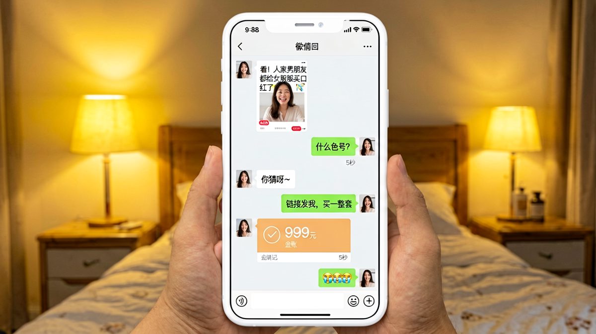 女生暗示买口红，男生直接转账买全套，反转来得太快