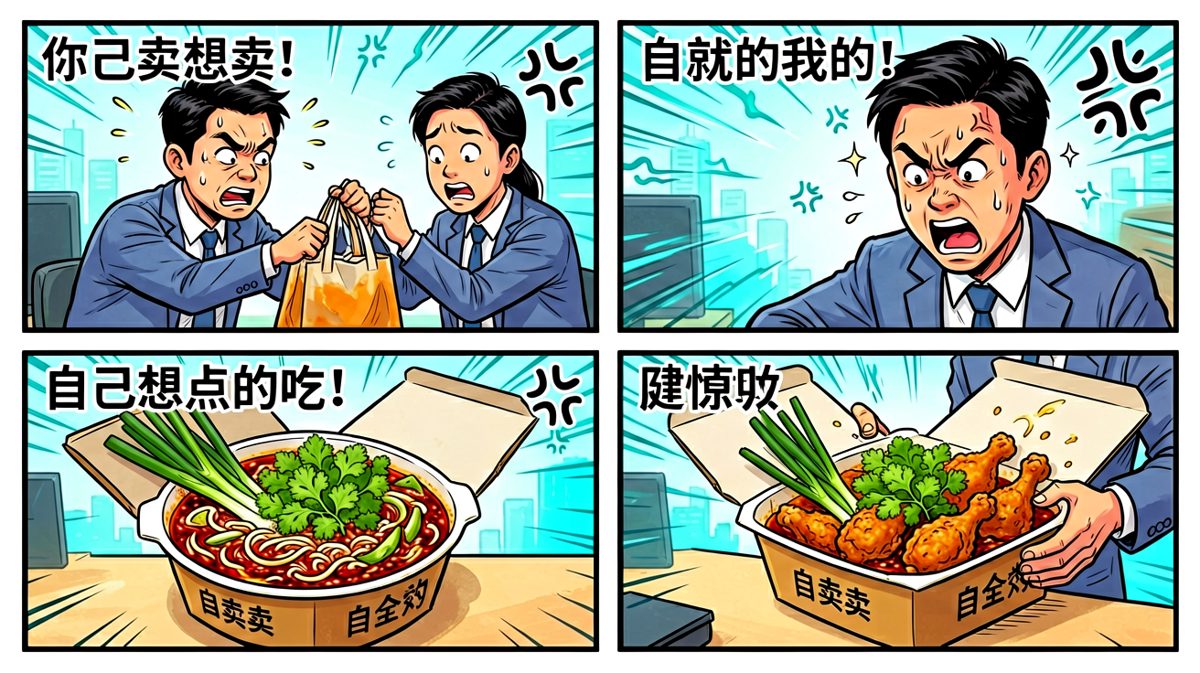 送错餐了！而且这配色是什么鬼
