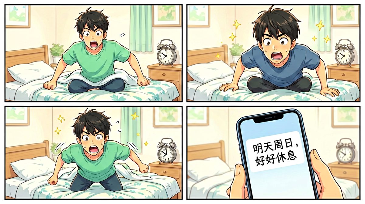 看到消息，以为今天是周末！