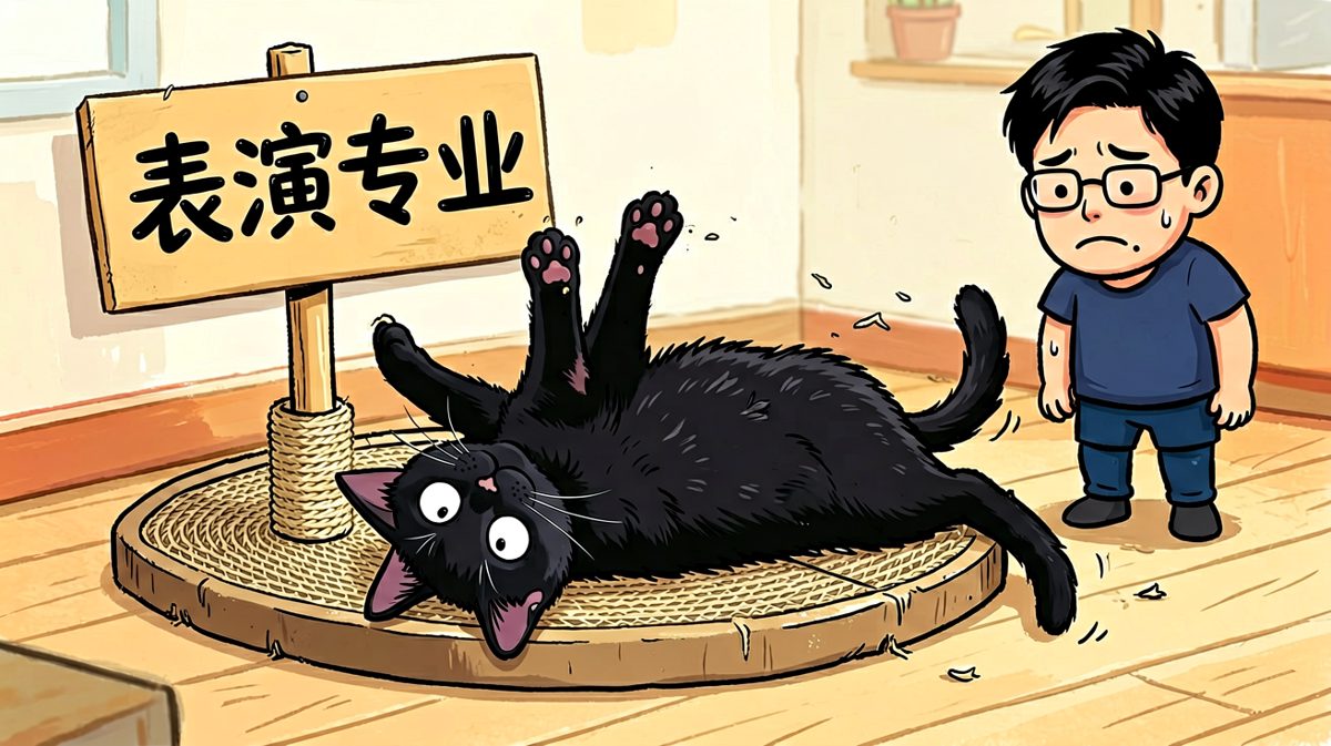 「只要我装死，就不用洗澡了！」