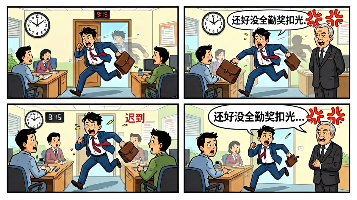 终于到公司，发现还是迟到了