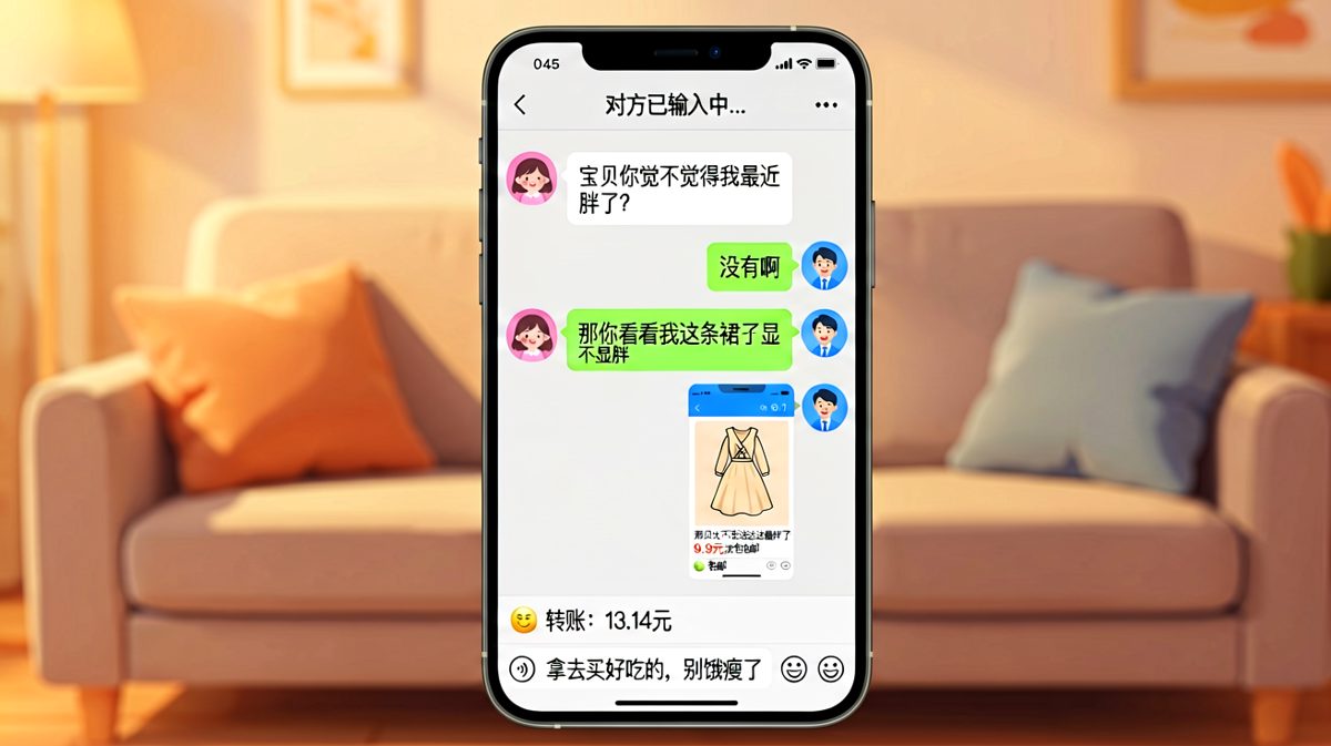 问胖没胖，结果收到一件9块9的裙子，最后还转了13块14