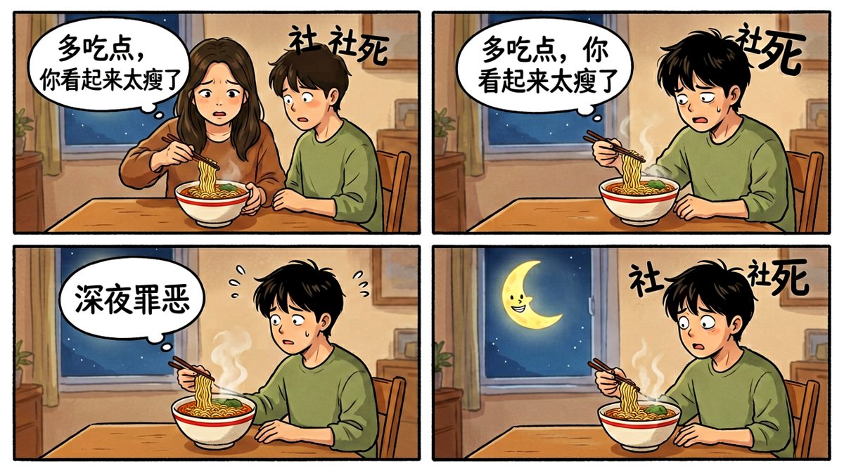 室友：多吃点，你看起来太瘦了——社死终极暴击