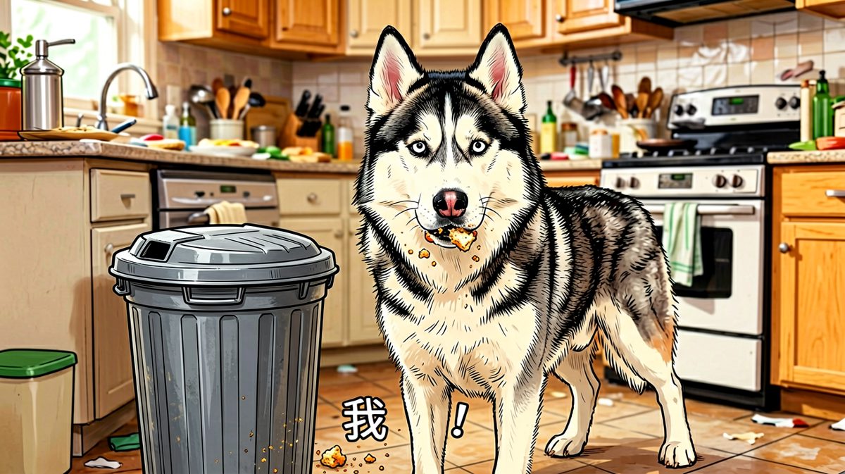 不是我吃的，是垃圾桶自己跳进来的