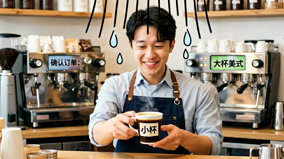 咖啡师：对不起，我们系统只认大杯