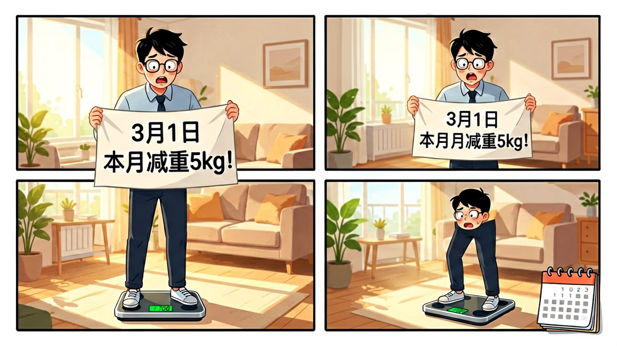 立下flag，雄心勃勃要减肥