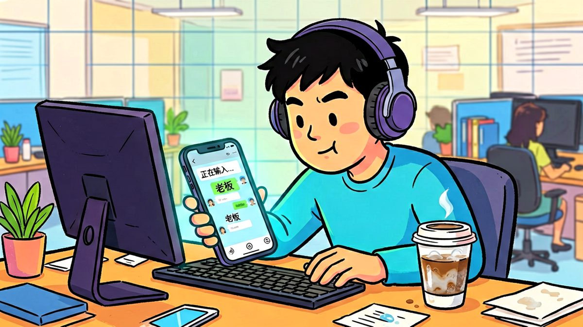 收到老板消息后的秒回表演艺术