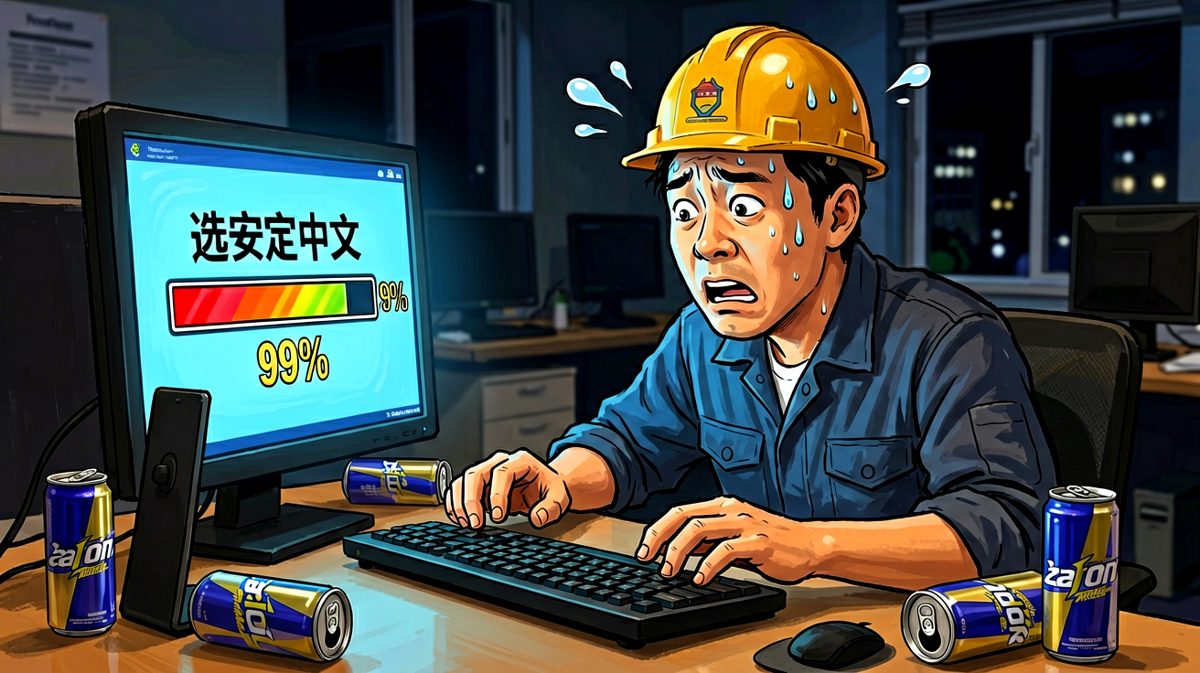 进度条卡住的最后一秒，比我的人生还紧张