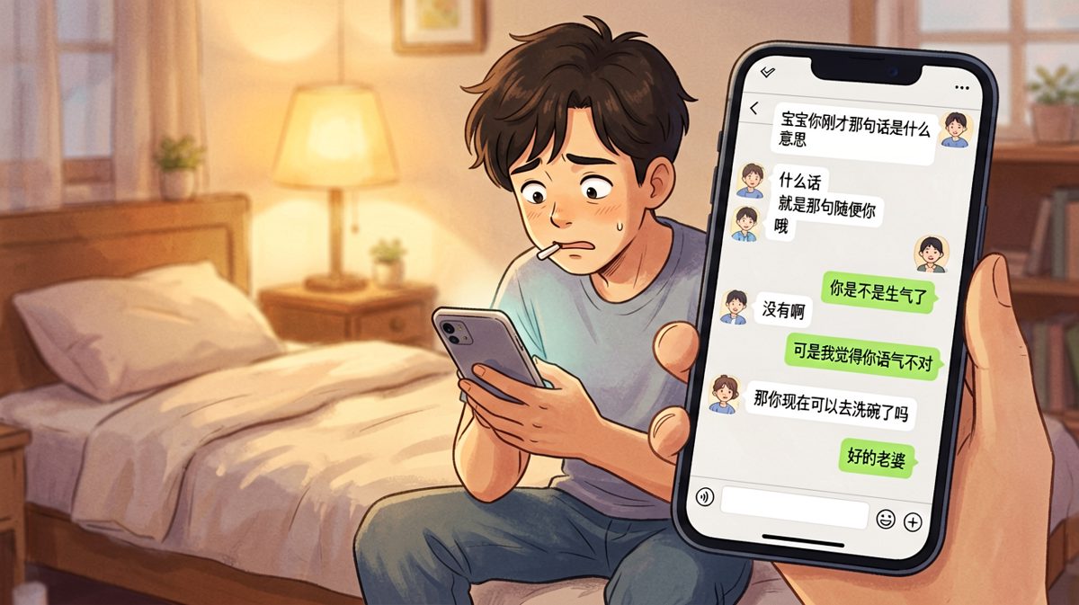 过度解读的结局是去洗碗