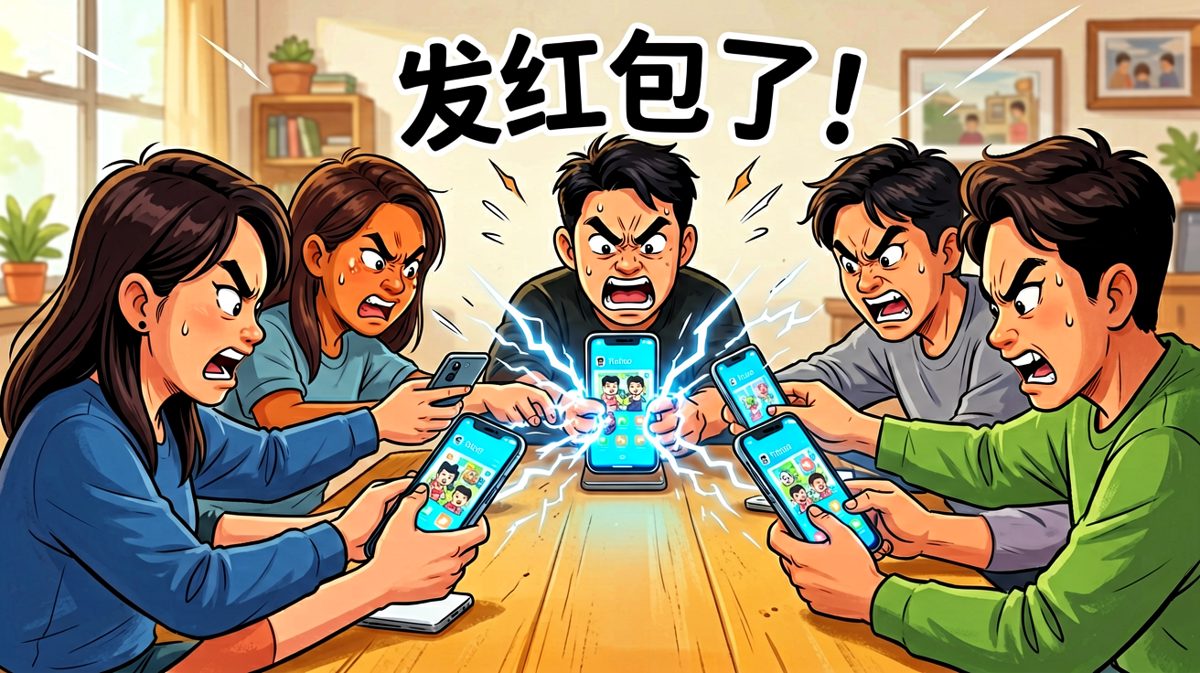 平时装死的朋友，抢红包时都能跑出奥运选手的速度