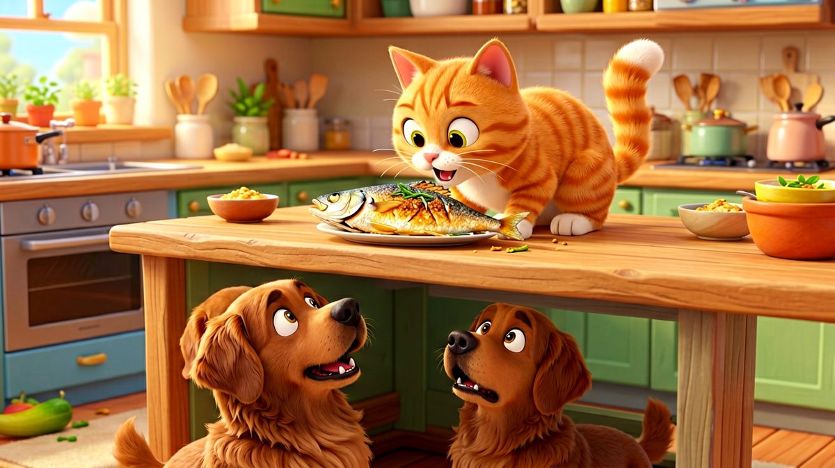 橘猫：这鱼我先吃为敬！