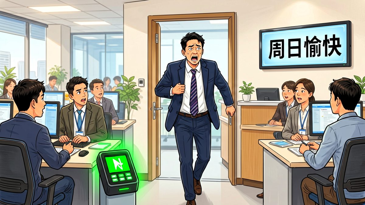 气喘吁吁冲到公司，却发现今天是周日……