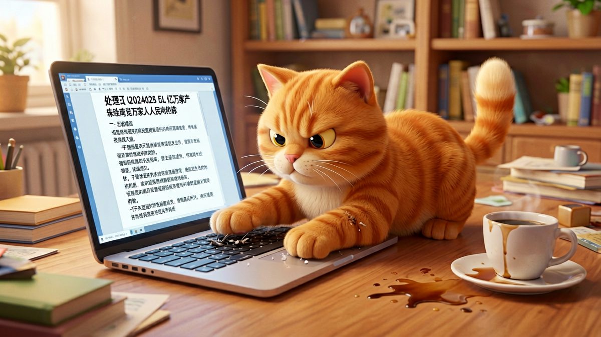 猫咪：这PPT不改完我不下班！