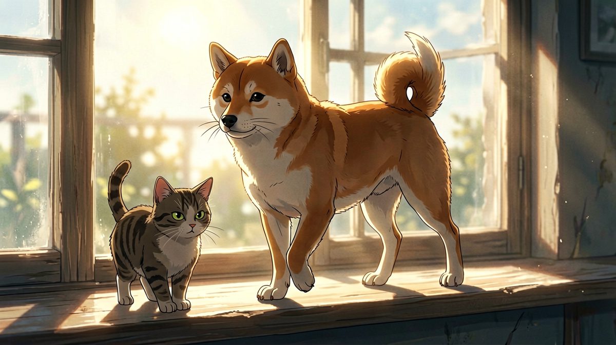 柴犬：本汪今天要走catwalk，不服憋着。