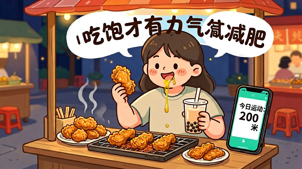 终极摆烂：吃饱才有力气减肥嘛！