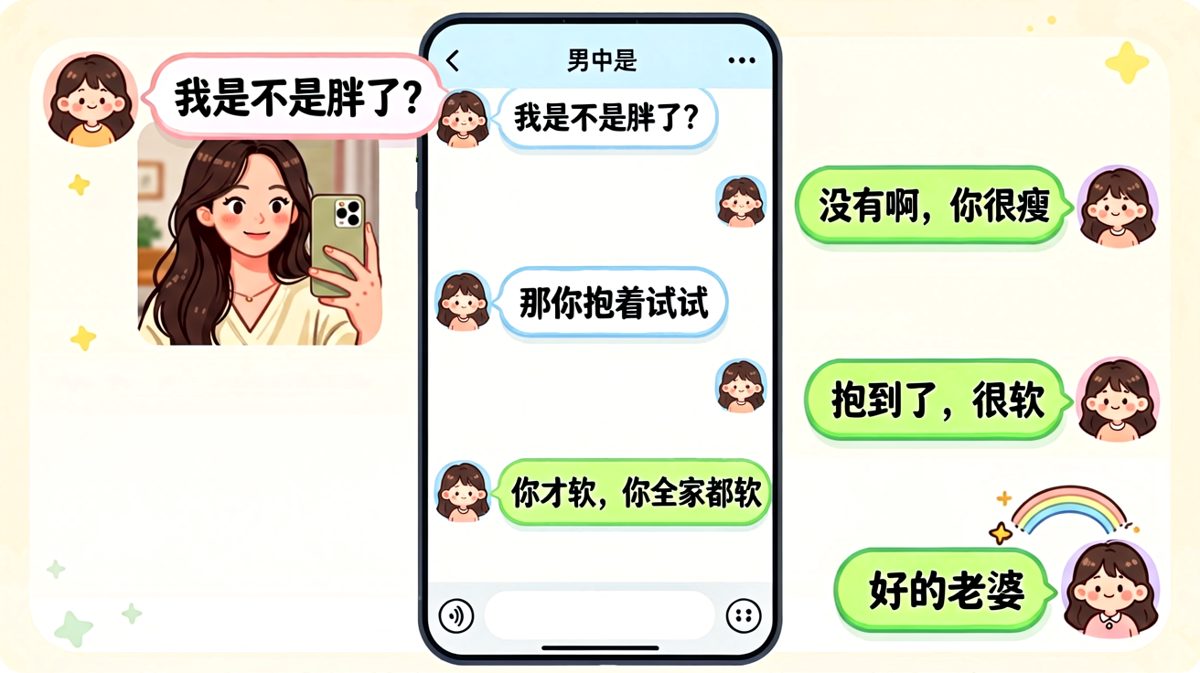 面对送命题，他不仅及格还超常发挥的操作。
