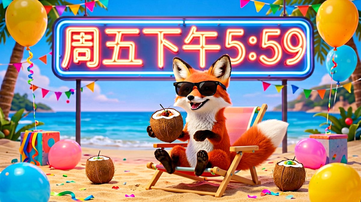 周五最后一分钟，狐狸已经进入了周末模式