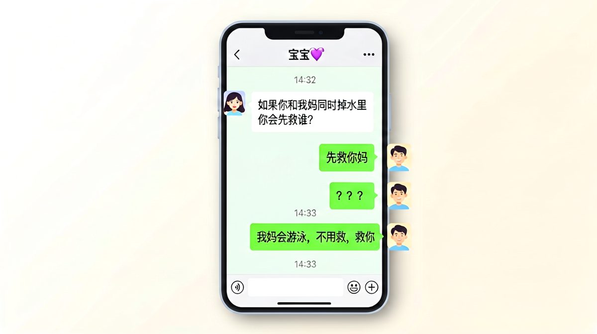 求生欲终极测试，男生的神回复让女方当场破防