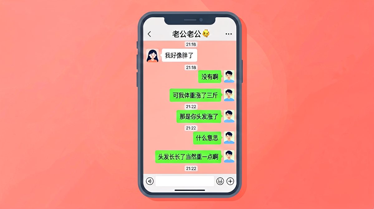 体重焦虑话题，男生的逻辑让人哭笑不得