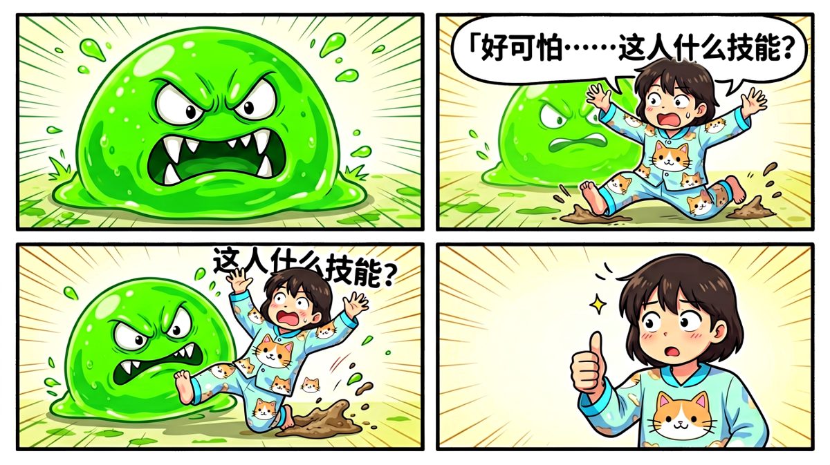  accidentally 把游戏BOSS吓退了