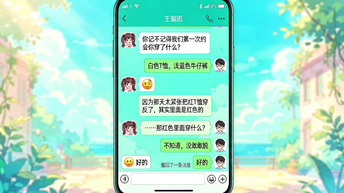 男生第一次约会穿反T恤的社死回忆，女生一步步追问让他破防