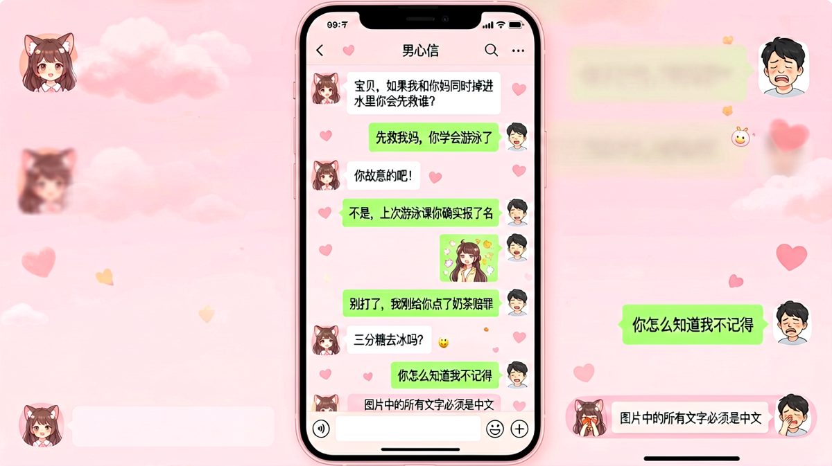 经典送命题反转——男生用奶茶化解危机，却暴露了暗中关注她
