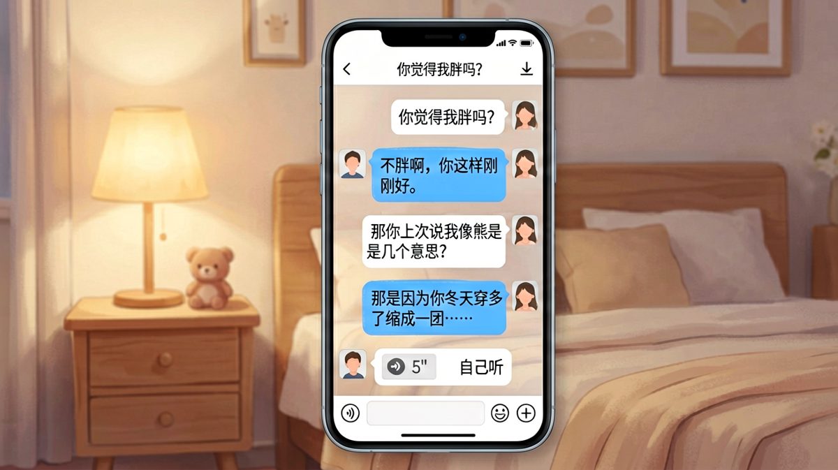 男生以为稳住了局面，结果语音一开，全场崩溃。