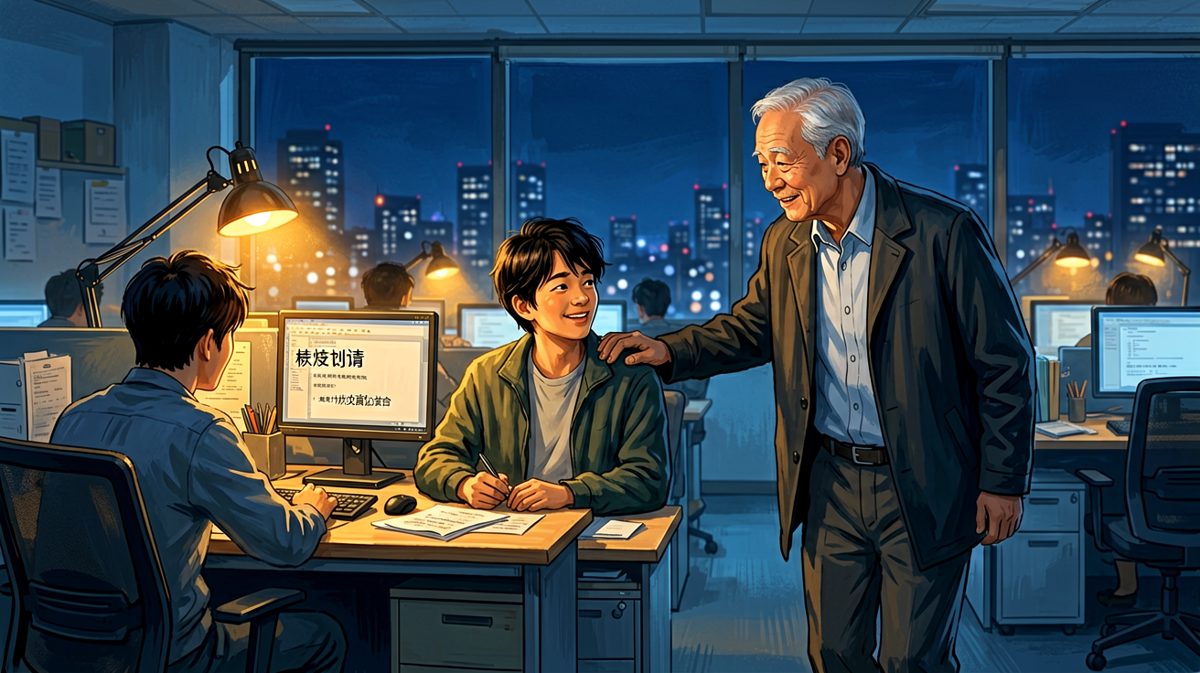 老板：这么晚还在加班？感动！员工：谢谢老板关心……老板：明天记得早点来，有个惊喜给你。员工：什么惊喜？老板：周一早会，讲你PPT做得丑。