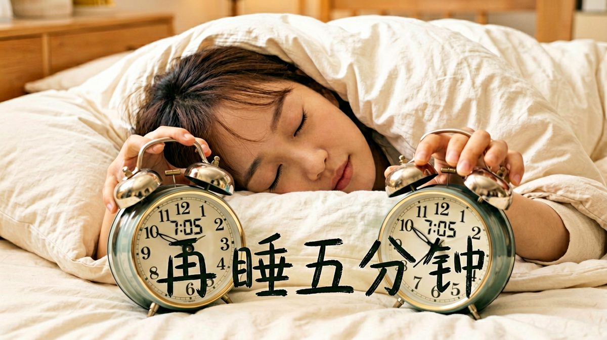第二格：再睡五分钟，结果……