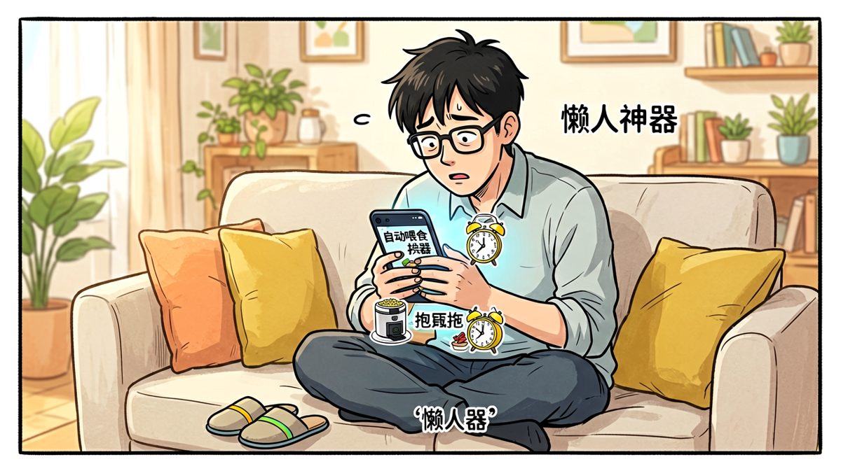 第1格：打工人被懒人神器种草，决心彻底解放双手