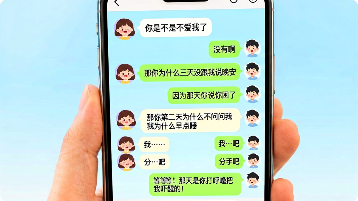 「那天是你打呼噜把我吓醒的」——恋爱中最惨的自白