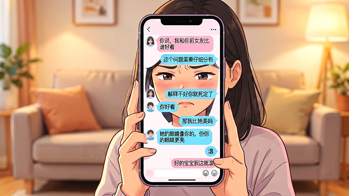 男生的神回复让女生哭笑不得。