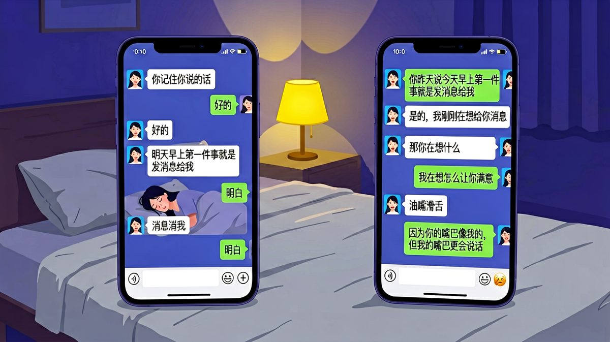 情侣早安问候，变成了情话battle现场。