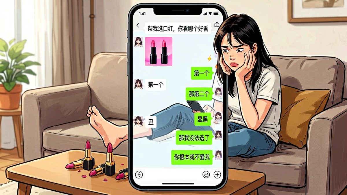 口红色号难题，直男必死考场