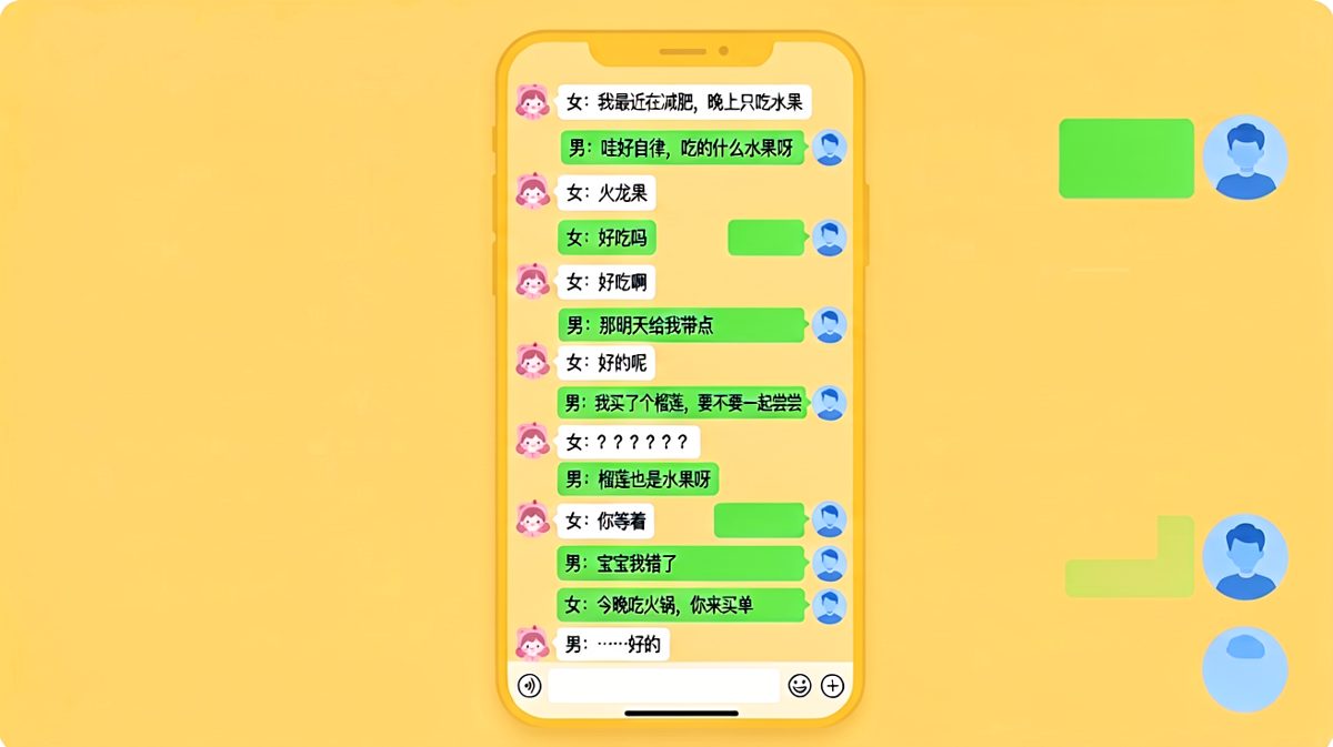 《我买的榴莲也是水果呀》—— 男生精准踩雷现场