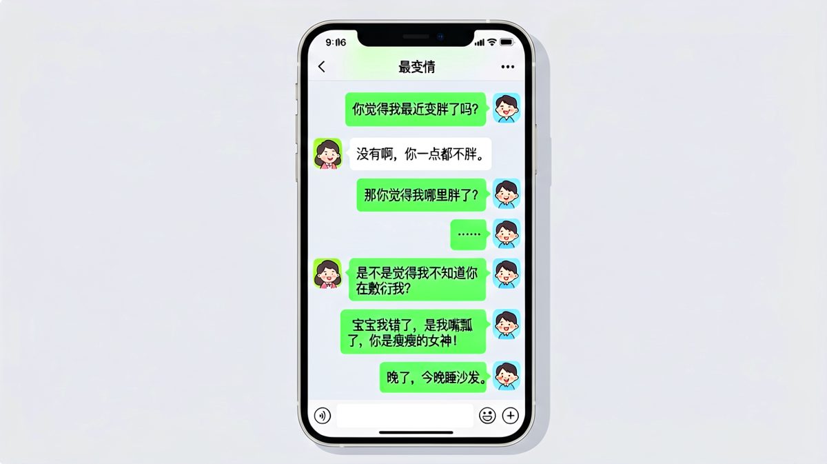 一个致命的'哪里胖了'成为男友的死亡陷阱，从夸人瞬间滑入沙发危机