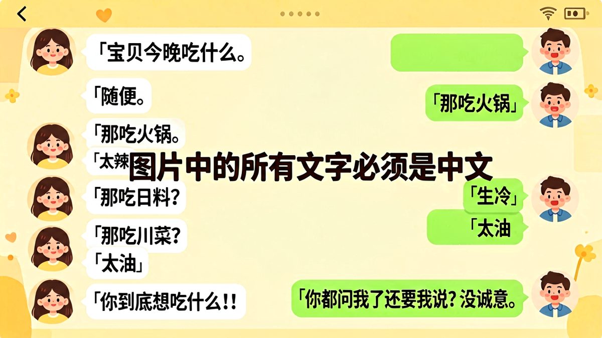 从「随便」开始的死亡问答，男生的崩溃一步步逼近，女生全程云淡风轻。