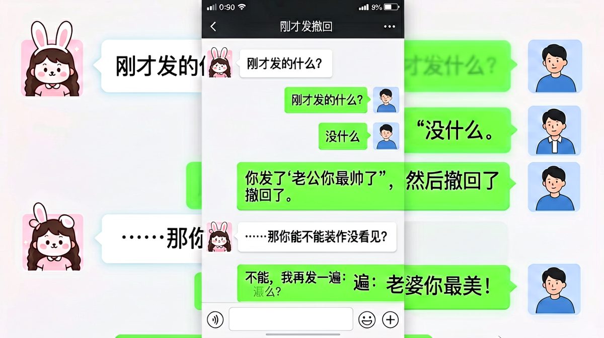 撤回键也藏不住的爱意