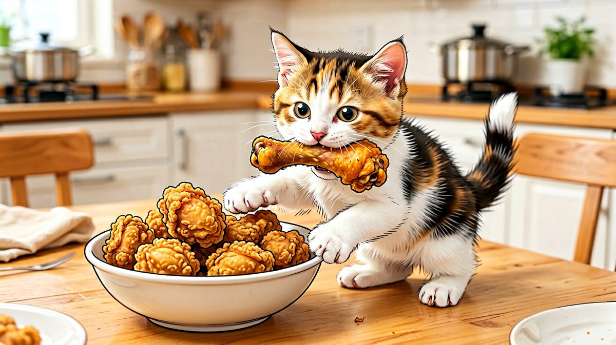 小猫：我只是闻闻……真的只是一口！