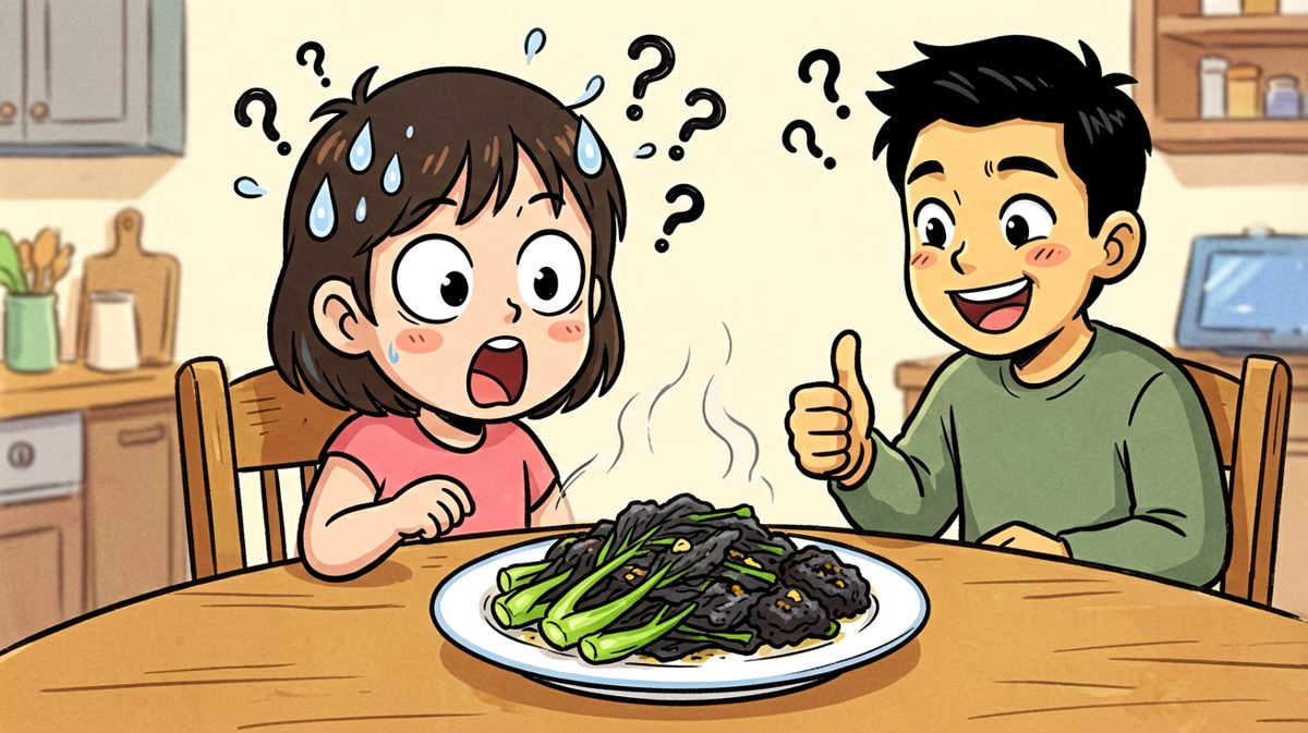 朋友面对这道菜陷入了深深的沉默