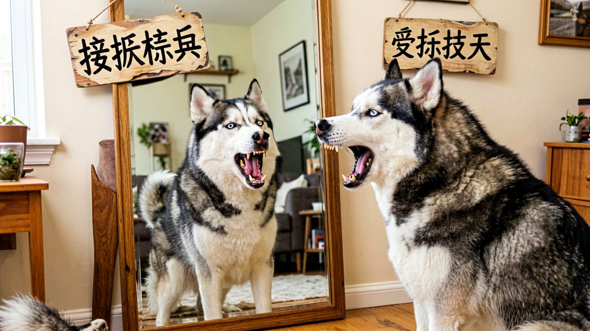 镜子里的那只狗为什么在瞪我？